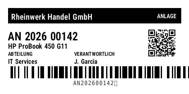 Vorschau von Inventar-Tag