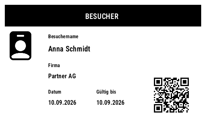 Vorschau von Besucherausweis
