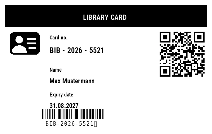 Preview of Library Card