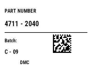 Preview of Data Matrix Small Parts Label