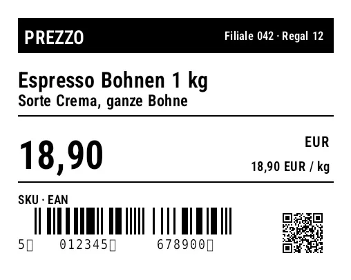 Anteprima di Prodotto retail