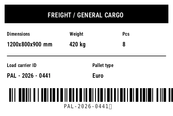Preview of Freight / Dimensions Label