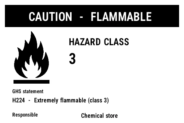 Preview of Flammable Hazard Label