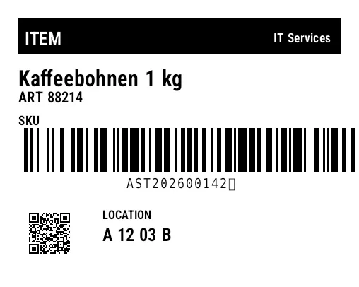 Preview of General Barcode Tag