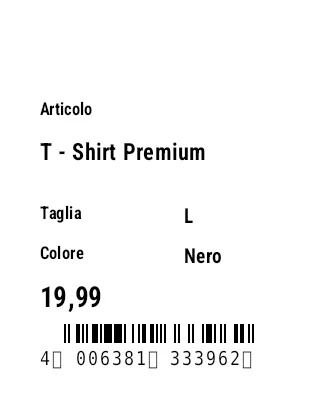 Anteprima di Cartellino appeso (abbigliamento)