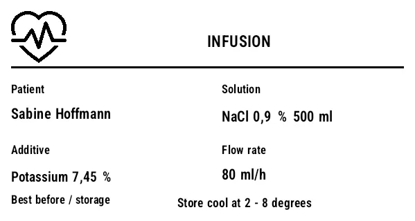 Preview of Infusion Label (IV Bag)