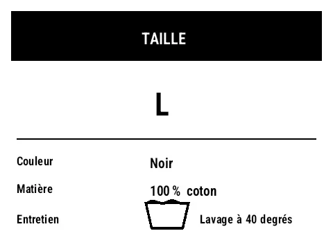 Aperçu de Étiquette de taille et de composition