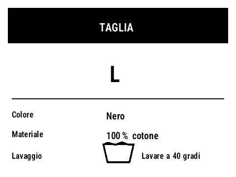 Anteprima di Etichetta taglia e confezione