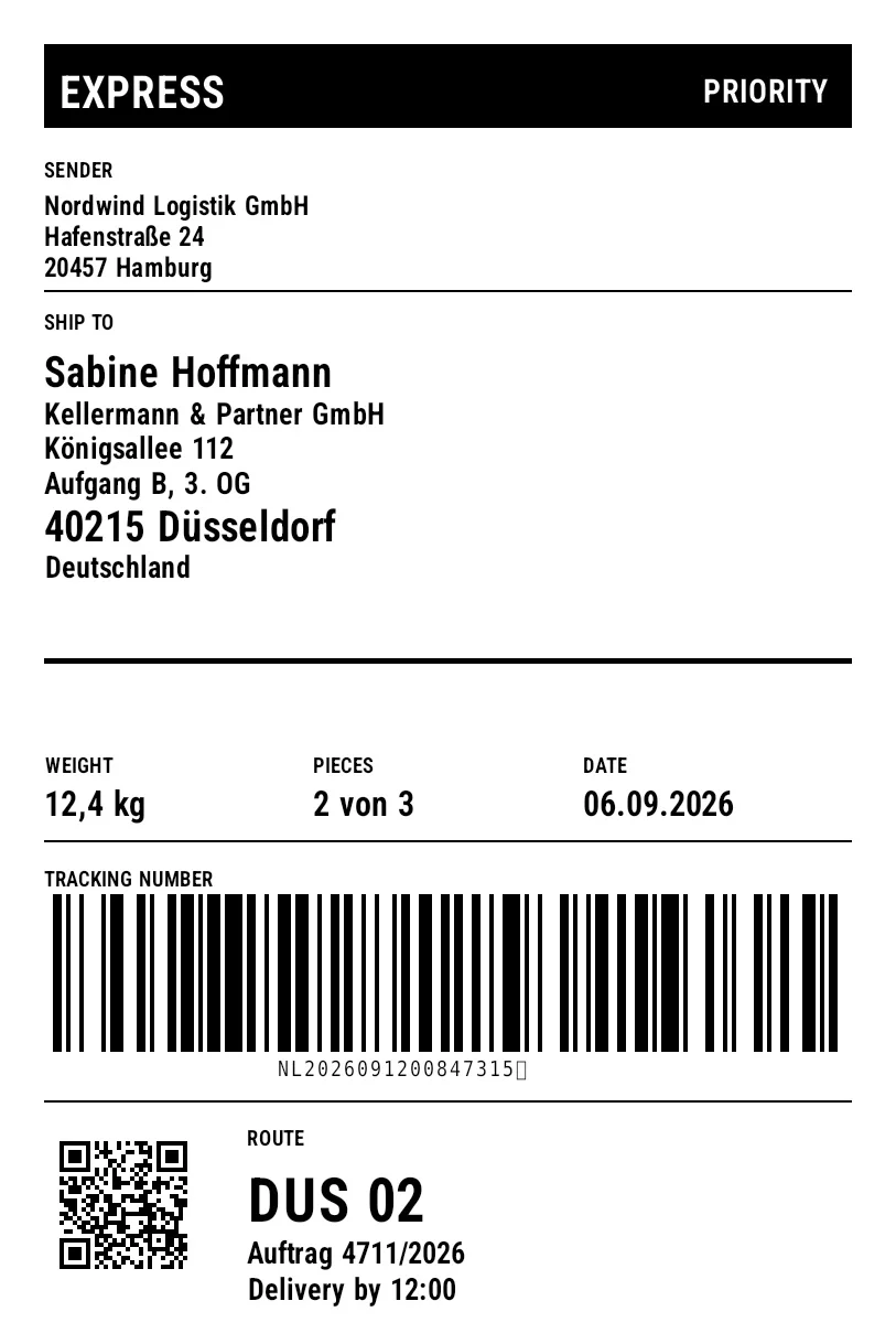 Preview of Labelary Template