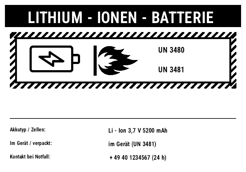 Vorschau von Lithium-Batterie-Kennzeichnung (UN 3480/3481)