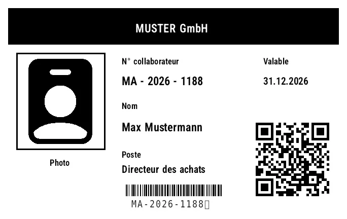 Aperçu de Badge collaborateur