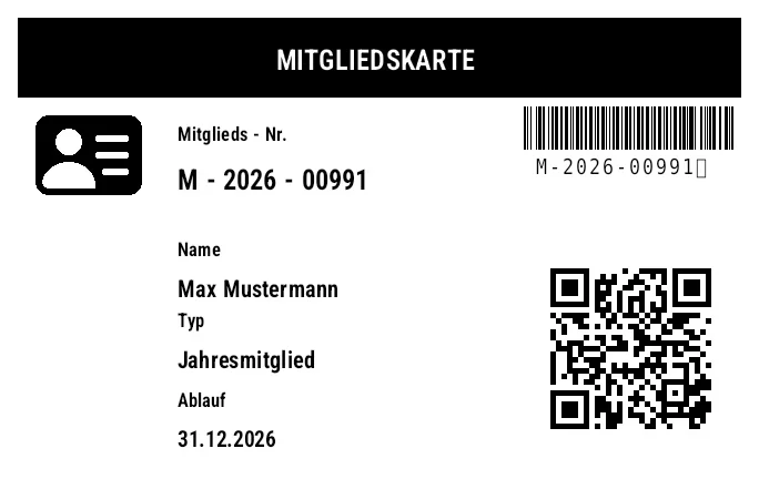 Vorschau von Mitgliedskarte