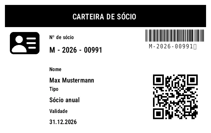 Prévia de Carteira de sócio