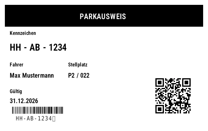 Vorschau von Parkausweis
