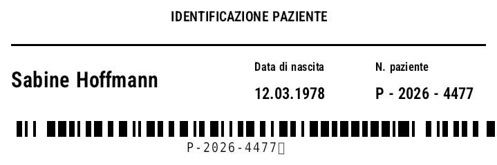 Anteprima di Braccialetto paziente