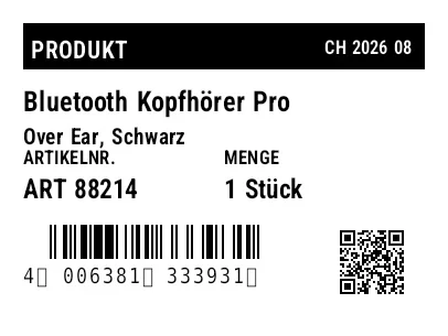 Vorschau von Produktetikett