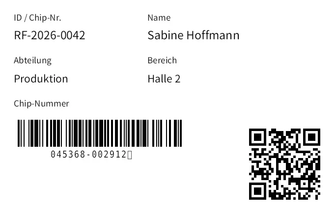 Vorschau von RFID-ID-Karte