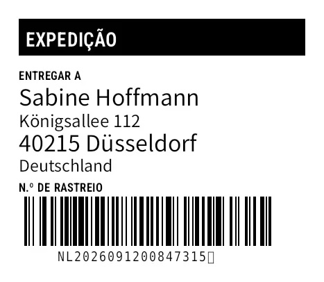 Prévia de Envio com fonte personalizada