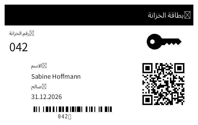 معاينة بطاقة الخزانة