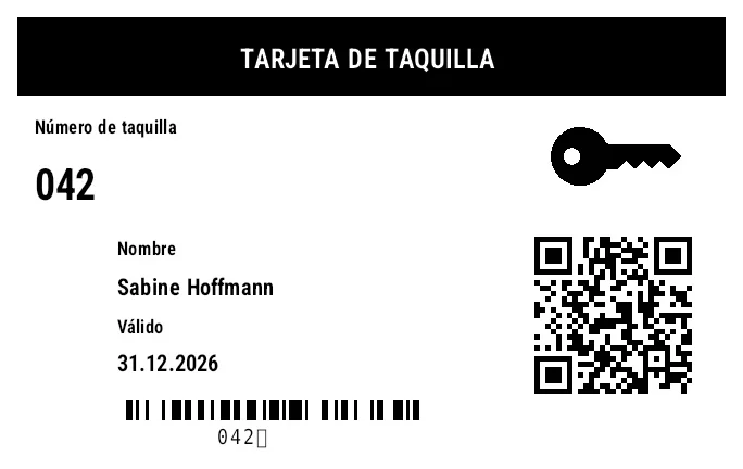 Vista previa de Tarjeta de taquilla