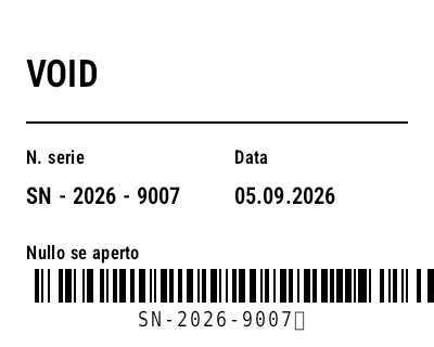 Anteprima di Etichetta di sicurezza VOID