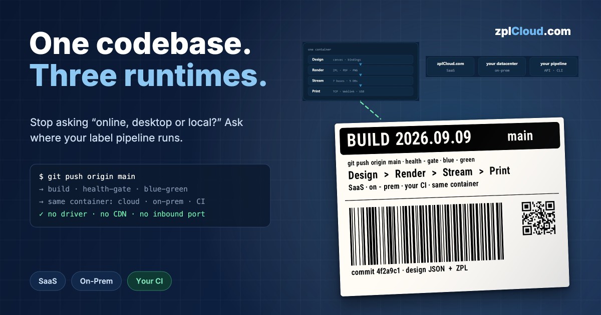 Online viewer, desktop tool, or local script? The better question: where does your label pipeline run?